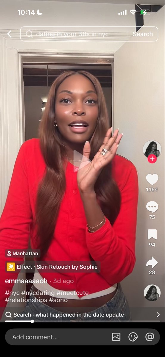 negroshego's tweet photo. There’s this black girl on TikTok who’s a serial dater in nyc. I’m almost positive she prides herself off of dating yt men. Yeah I hate her wigs. She needs a hot comb. https://t.co/kxwQzh6XI2