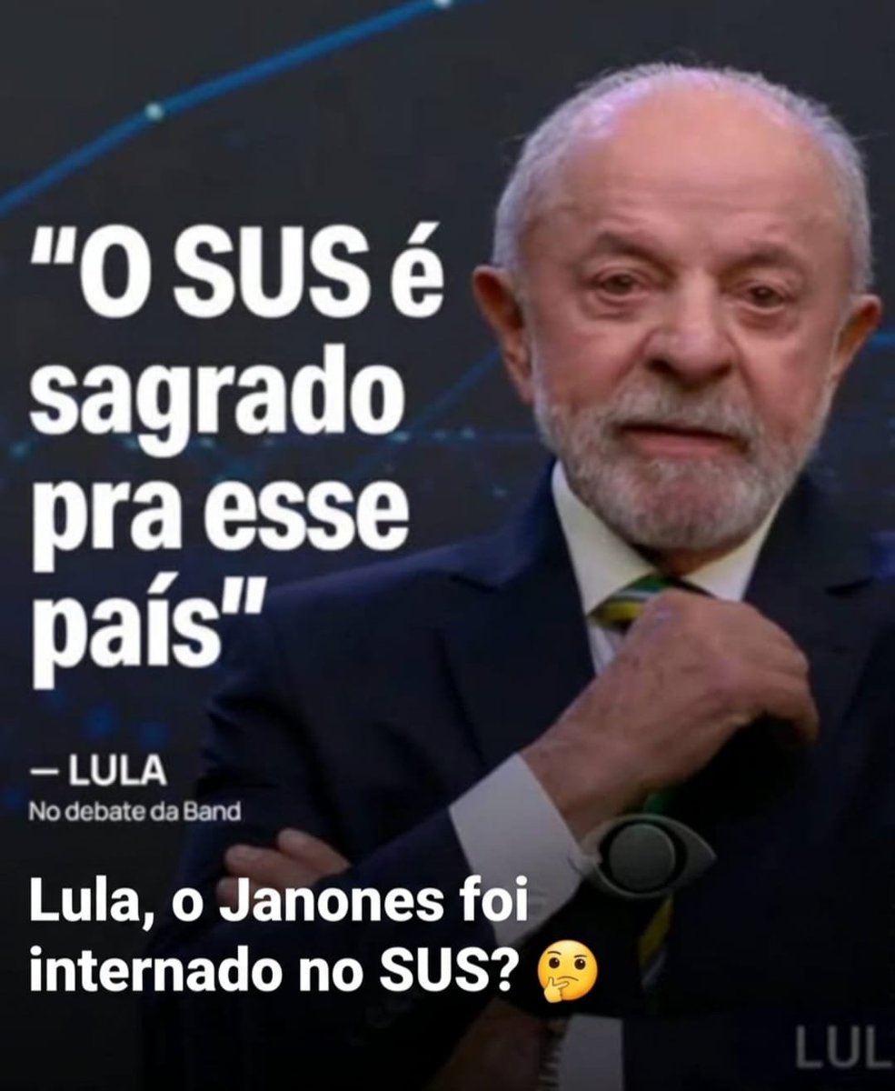 guelpeli's tweet photo. @VvluizaG Responde aí? Lula, você quando esteve internado, foi no SUS?   E o Janones, internou no SUS? A equipe tá animada, hein☹️ https://t.co/vS8SWpoQm4