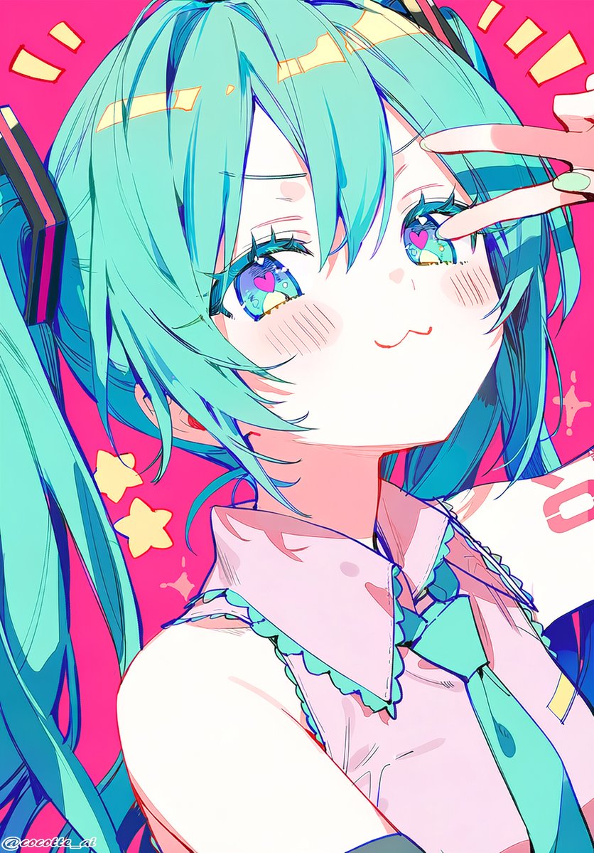 cocotte_ai's tweet photo. #初音ミク　＼＼　ドヤ💚　／／ https://t.co/7fnfGroiPG