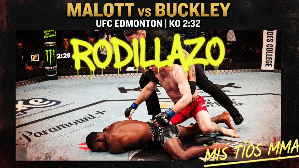 MisTiosMMa's tweet photo. ¡Nocaut brutal en Edmonton! 🚨 Mike Malott sorprendió al mundo con un tremendo rodillazo en el segundo round para noquear a Joaquin Buckley en el combate estelar de la UFC. Analizamos todos los detalles de esta derrota aquí: https://t.co/W3VECTdplr 🥊🔥 #UFCEdmonton #UFC #MMA https://t.co/AACXX6Rwbx