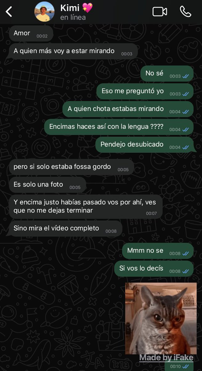 fairyln43's tweet photo. vi que hacían esto de varios ships pero ninguno #kimico así q nada eso 
Fake chat - a quien miras? https://t.co/6gg7zzDNje