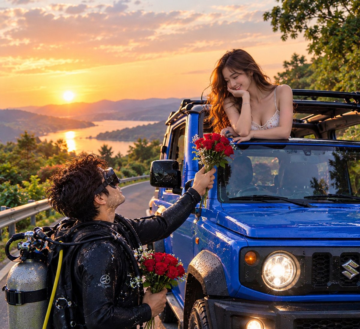 Partner_Mijan's tweet photo. Even if the world is full of beautiful places, my favorite view will always be you. Your smile makes every journey feel romantic. ❤️🌹🚙🌅 #ข่มขลังตอนที่7 https://t.co/9ZtgiZ6dIn