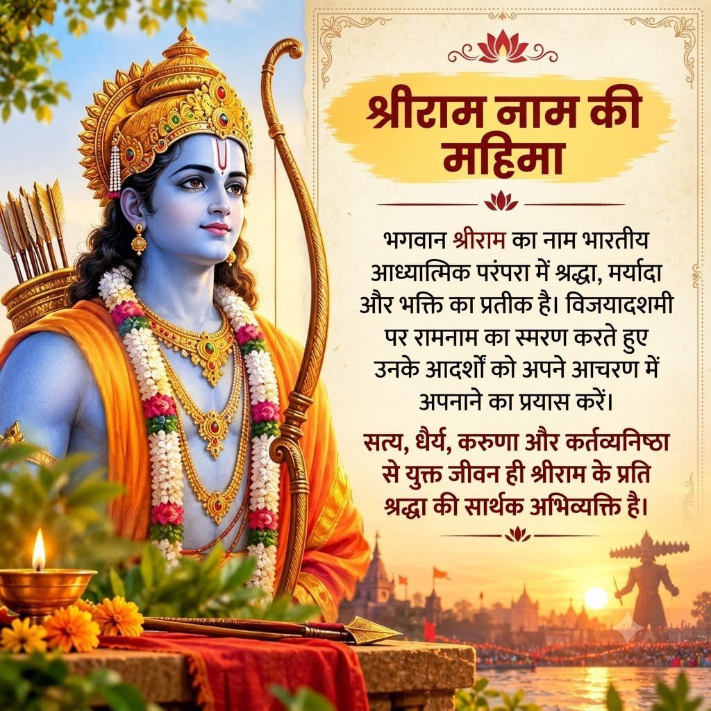 Manjuranaee's tweet photo. @AshramJodhpur जी हाँ शत्रु कितना भी विशालकाय हो, यदि मन में साहस और अंतरात्मा में राम का बल है, तो भय कैसा?
Sant Shri Asharamji Bapu का संदेश है—अधर्म के सामने झुको नहीं, असात्त्विकता से डरो नहीं, बल्कि धर्म और सत्य के मार्ग पर दृढ़ रहो। यही #VijayaDashami का संदेश है।
🌺 Happy Dussehra! https://t.co/npQVtqeG44