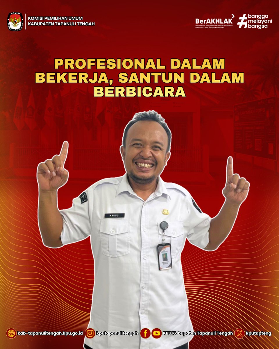kpu_tapteng's tweet photo. Jangan jahat di tempat kerja, ya! Daripada saling mempersulit, lebih baik saling membantu dan meringankan.

Dengan menjunjung tinggi akhlak dan integritas, mari bersama-sama menciptakan lingkungan kerja yang suportif, harmonis, dan penuh energi positif. https://t.co/tKgKhYM4CH