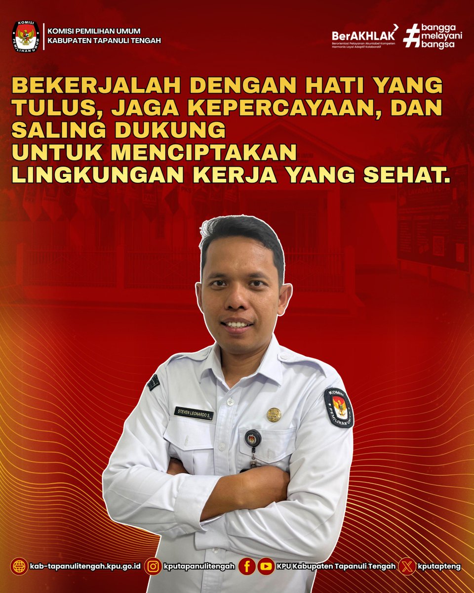 kpu_tapteng's tweet photo. Karena tempat kerja yang baik bukan hanya tentang menyelesaikan pekerjaan, tetapi juga tentang bagaimana kita memperlakukan satu sama lain. https://t.co/uqSv2jqsVM