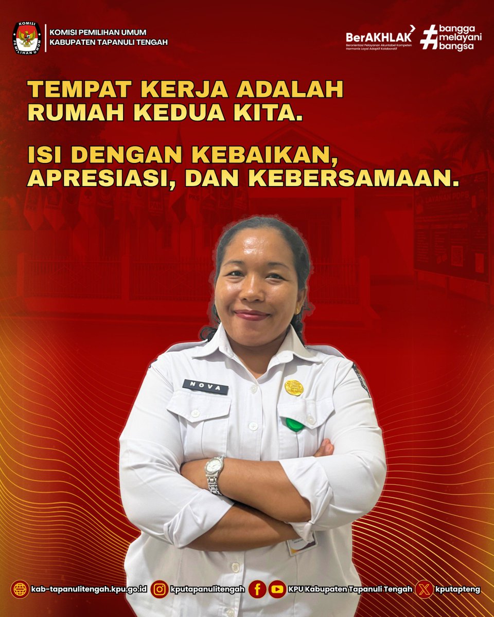 kpu_tapteng's tweet photo. Karena tempat kerja yang baik bukan hanya tentang menyelesaikan pekerjaan, tetapi juga tentang bagaimana kita memperlakukan satu sama lain. https://t.co/uqSv2jqsVM