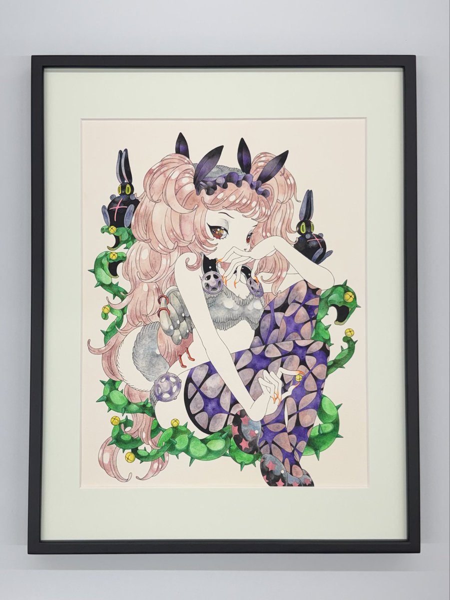 naoooorinrin's tweet photo. 【本日STARTグループ展🐰】

作品:追われる身

『Elegance &amp; Décadence』
@gallerycomplex ACT3
2026.10.20 (Tue.) ~ 2026.11.1 (Sun.)
open: 11:00~19:00 (最終日 17:00 close)
close: 2026.10.26 (Mon.)

The Artcomplex Center of Tokyo
東京都新宿区大京町12-9 2F https://t.co/vblK9t3DUp