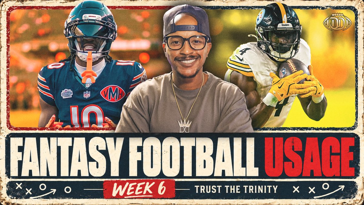raygarvin's tweet photo. Week 6 is over. Time to follow the USAGE.

Going game by game breaking down every team’s playmakers. What usage am I buying? What am I selling?

Germie Bernard HELLO.
Travis Hunter in play.
Marv’s Houston debut.
Josh Downs INDUSTRY PLANT.

PULL UP 👇🏿
https://t.co/dgCMmZDEeN https://t.co/zFPPaVULEv