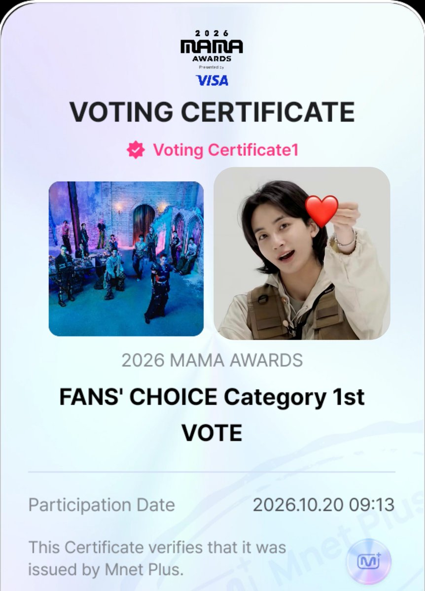 Ivy31q's tweet photo. Remember to vote for SEVENTEEN for mama fans' choice male on mnet plus app❤️
#2026MAMAVOTE #SEVENTEEN https://t.co/bEZLADcp5b