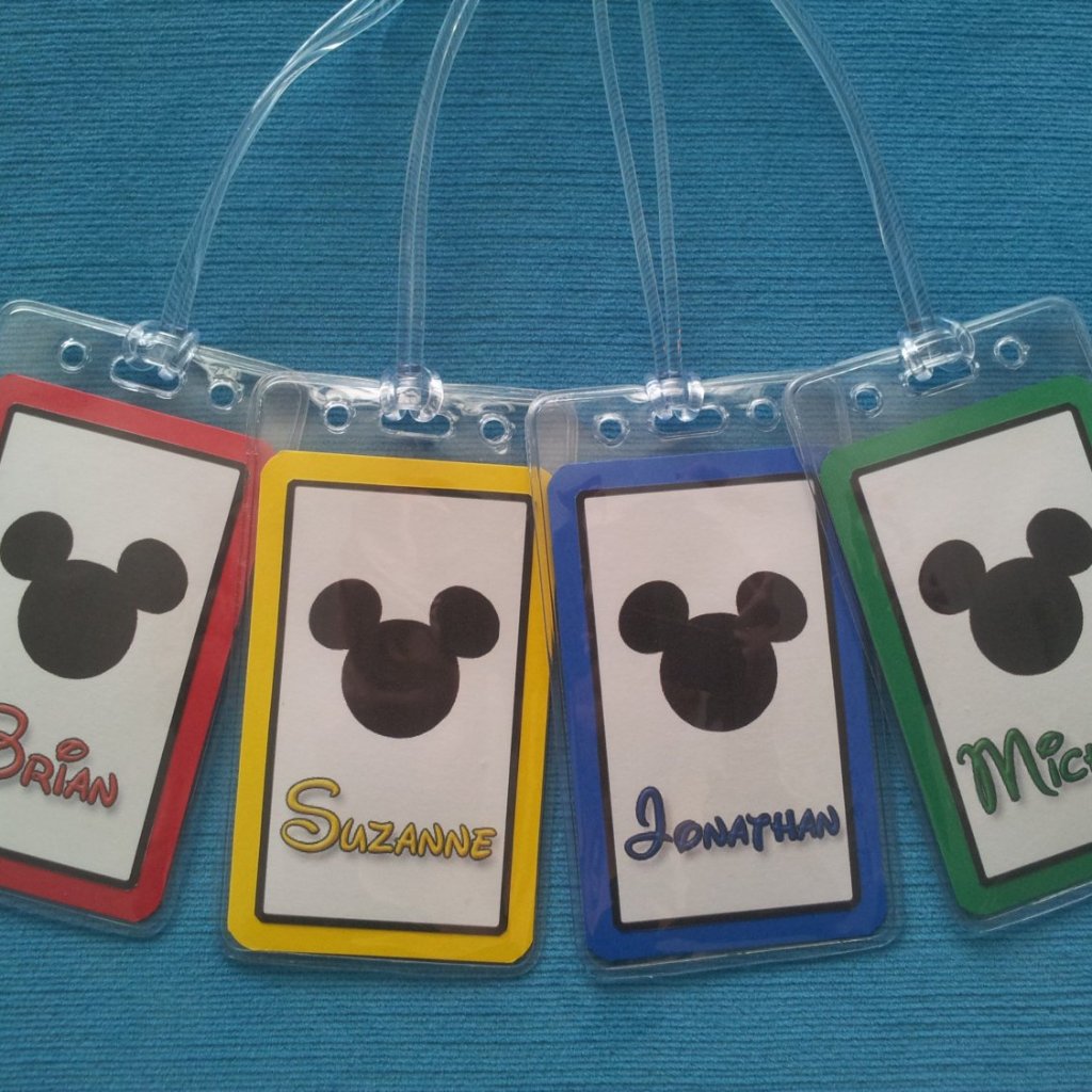 PixieDustedFun's tweet photo. Make your travels magical with our Set of Four Personalized Disney Mickey Head Luggage Tags for just $15.96. Add a touch of whimsy to your adventures! #DisneyTravel #LuggageTags https://t.co/mJC55V0IeB