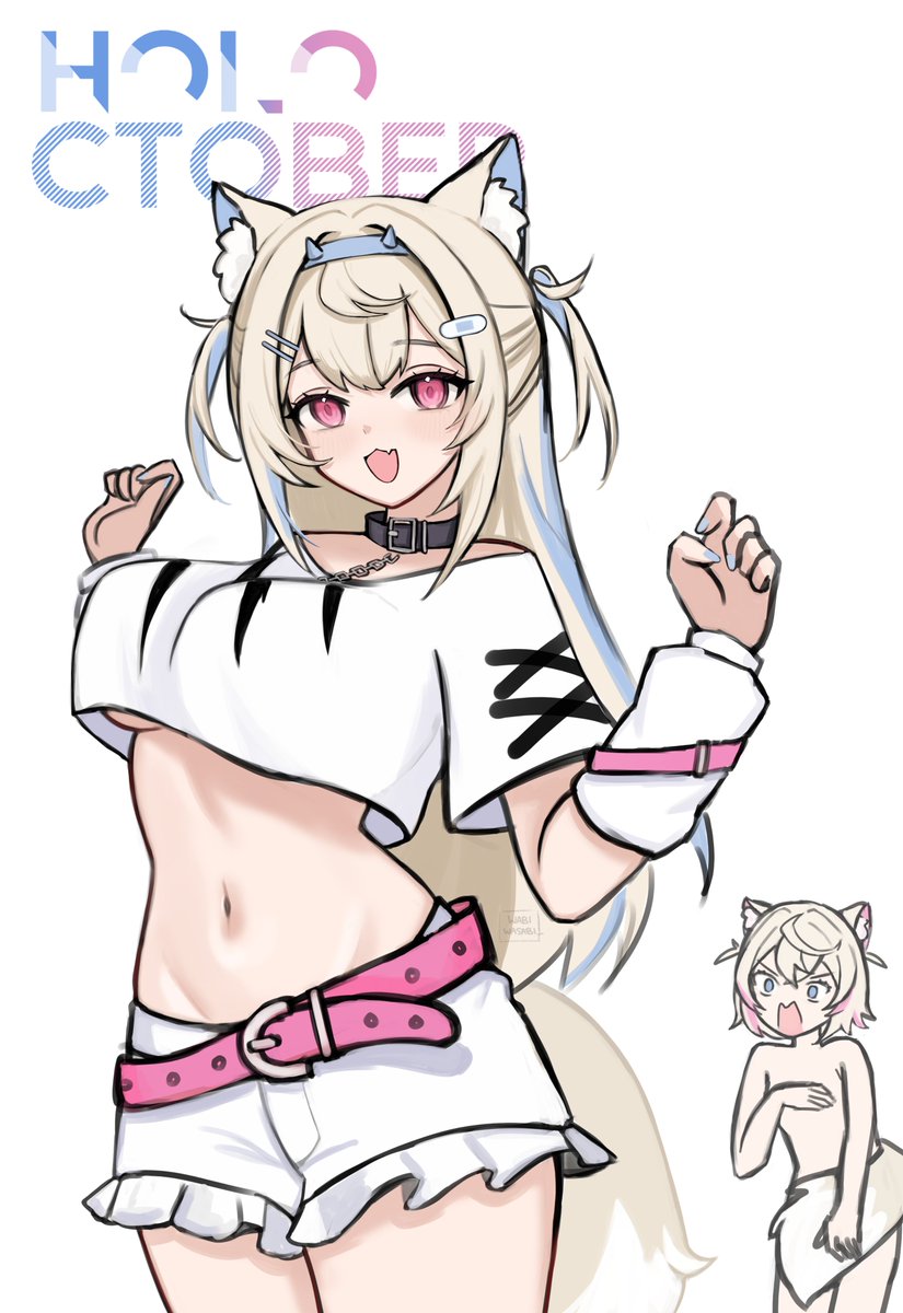 wabiwasabi_'s tweet photo. Day 17 - Outfit Swap
#holoctober #FWMCpix https://t.co/MrHcnYiMya