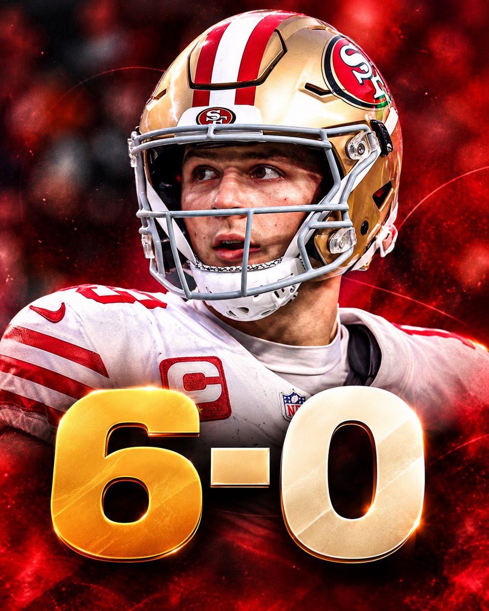 OurSf49ers's tweet photo. The 49ers are 6-0 for the second time under Kyle Shanahan.

They started that year 8-0 and made it to the Super Bowl https://t.co/8F6X7ScaKd