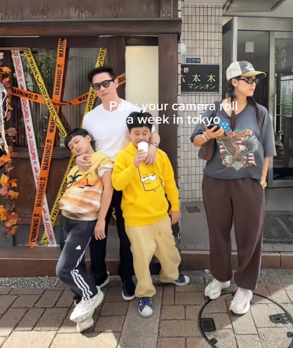 catteryphy's tweet photo. Family in Tokyo 🇯🇵🍁🤍แม่ชมพาเด็ก ๆ เช็กอินสวนสนุก ทริปครอบครัวที่มีทั้งความสนุกและความสุขครบเลยยย 🛍️🎡💖#แม่ชม #สายฟ้า #พายุ #แอบิเกล https://t.co/GoV685FUYe