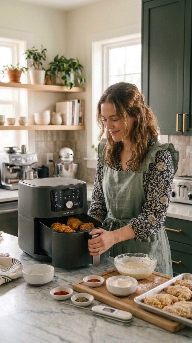 emily_anna1995's tweet photo. Cooking: Southern Fried Chicken 😋🔥
What’s your favorite dish? Tell me in the comments! 👇❤️
#kitchen #CookingTime https://t.co/bQrxtYmswG