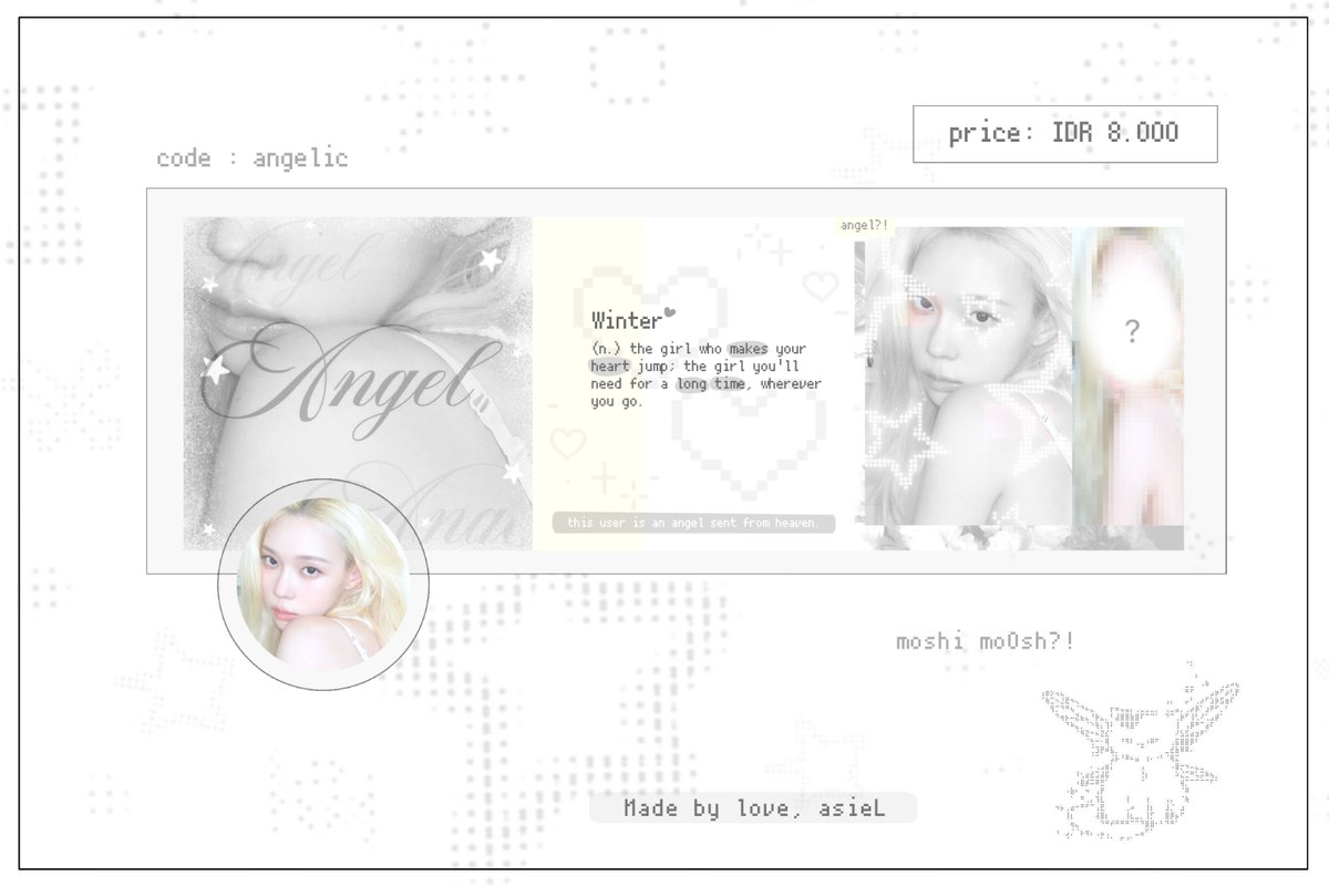 itsnuwee's tweet photo. — ✩ hemLoo .. 🍥🏹 aku punya layout rs karina, winter, giselle season greeting yg masih avail. nyank mau jemput bleh tuk ktuk dm / tele ak yAp •_<
⠀
💭 #zonauang
⠀ https://t.co/9rUBljpq8s