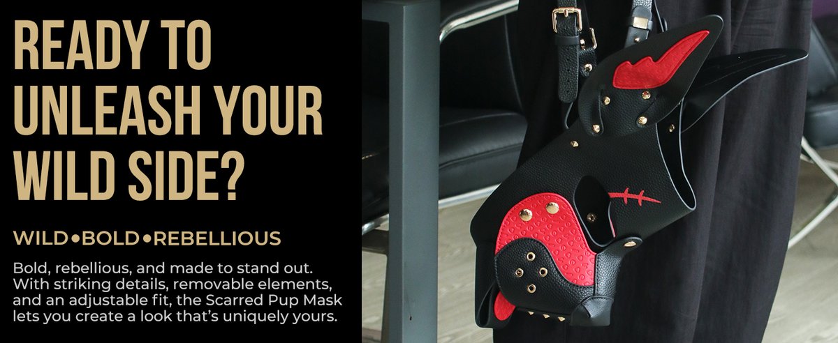 pleasuretestlab's tweet photo. https://t.co/uwvj2pOvKI POV: your pup-play look needs MORE attitude. 👀🐶
🖤 Textured black PU
❤️ Bold red scar details
✨ Gold-tone hardware
🔥 Removable muzzle & tongue
Switch the look. Own the role.
#PupMask #PetPlay #KinkStyle #LOVETOY https://t.co/iyqUjbTc9B