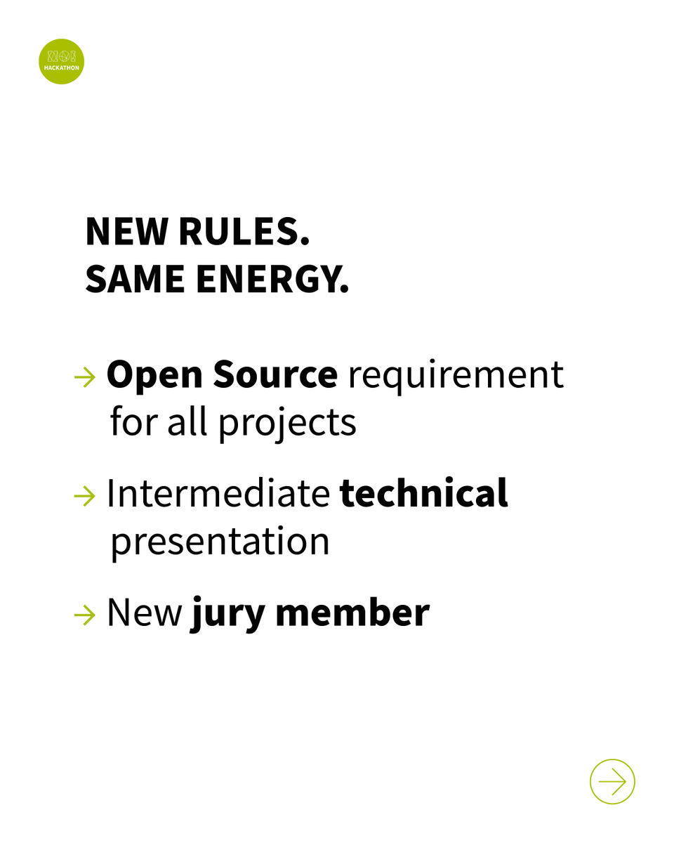 NOIhackathon's tweet photo. What’s new at this year NOI Hackathon SFSCON edition?

👀 1. Keep an eye on your project status
🌱 2. Open Source from start to finish
🕙 3. An intermediate presentation
🌍 4. A new member of the jury

https://t.co/Kf84usArrA 

🗓️ 13-14.11
📍 NOI Techpark Bolzano

#NOIHackathon https://t.co/VVLm8JQpgi