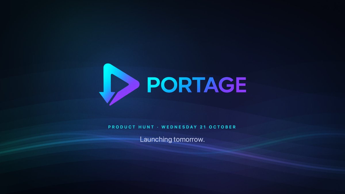 PortageApp tweet picture