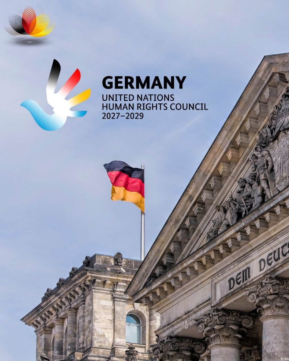 GermanyPacific's tweet photo. Turns out rock, paper, scissors has a new contender: human rights.
Germany is heading back to the UN Human Rights Council for a three-year term, from 1 January 2027 to 31 December 2029.
A new term, and a chance to keep human rights in play. https://t.co/cVpLtYVGtE