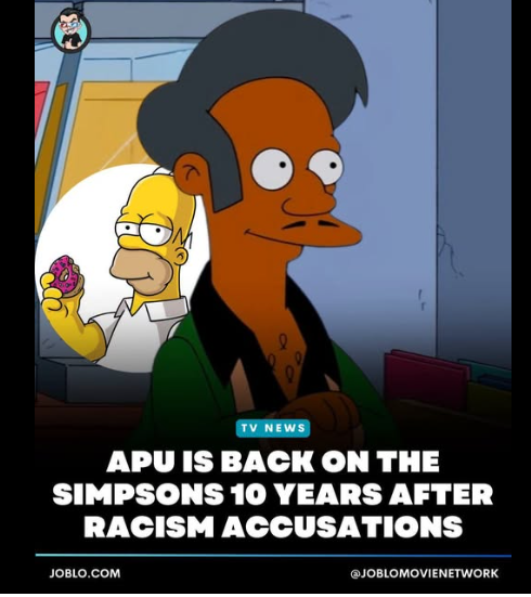 NumberEightNews's tweet photo. The diversity mob had him removed. Did it take them 10 years to figure out Apu is the diversity? https://t.co/82n2uPBKMI