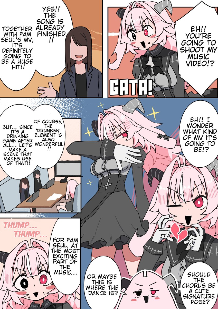 TamaAndrea01's tweet photo. 英語の翻訳！
English Translation!

Artist: @manda_tetra
TL: @TamaAndrea01

Fam Seul celebrating 10 million views of DEMON'S SHOT MV.

#FamSeul #DemonsShot #PUKEYGODDESSSHOTTRICK https://t.co/wVsvzLMaxk