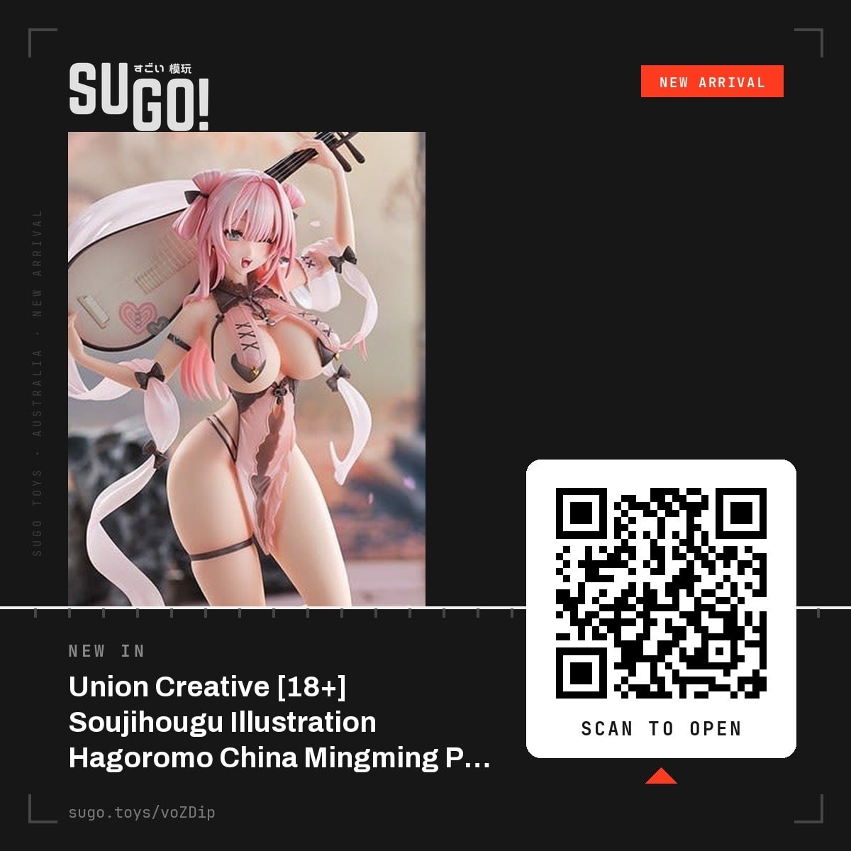 SugoToys's tweet photo. Hagoromo China Mingming steps off the Soujihougu illustration and onto your shelf – bold, detailed and strictly 18+. Who's making room for her? #UnionCreative #AnimeFigure #FigureCollector https://t.co/smx8SL9Ei1