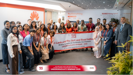 ChinaEmbSL's tweet photo. Day 1 of the BRISL Undergraduate Seminar 2026 is Successfully Concluded!
Undergrads from the University of Colombo, University of Sri Jayewardenepura, and University of Kelaniya joined the Seminar for deep-dive sessions on "Sri Lanka and the Belt and Road Initiative-Building Synergies for Sustainable Development."
Students also visited Huawei Technologies Lanka and Port City Colombo, gaining first-hand insights into digital innovation, infrastructure, and investment shaping Sri Lanka's future.
Youth are the future of China-Sri Lanka friendship and cooperation. Looking forward to another productive session on Day 2! @BRI_SL