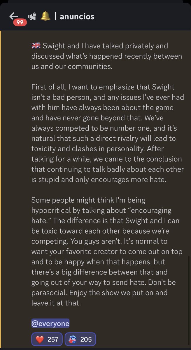 NEVERPORTAL's tweet photo. Important statement from Coldi regarding the recent toxicity and parasocialism from the community. 

Reminder: please don’t participate in parasocial analysis on streamers and spread opinions/hatred on social media, it only serves to cause more misunderstandings and fuel hatred https://t.co/5XpSzQAAod