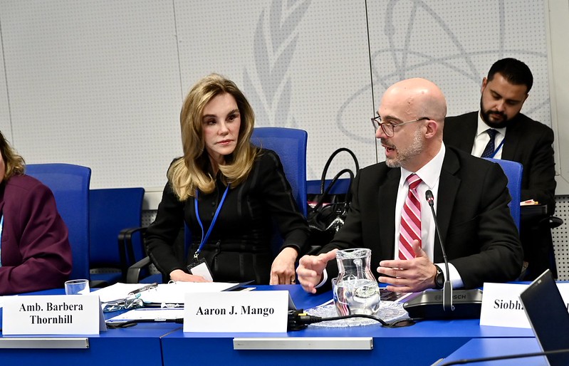 usunvie's tweet photo. Hold traffickers accountable. Recognize and protect the victims they force into crime.  U.S. Ambassador Barbera Thornhill and U.S. expert Aaron Mango brought American experience to the discussion on forced criminality, the non-punishment principle, and criminal record relief at today’s #UNTOC2026 joint U.S. and OSCE side event.

@State_IO @StateDRL @WDNYnews