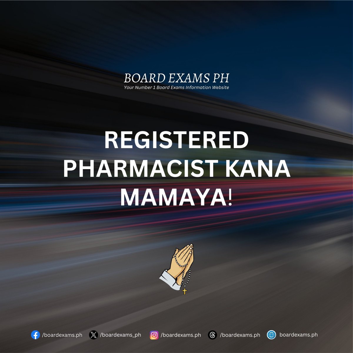 boardexams_ph's tweet photo. REGISTERED PHARMACIST KANA MAMAYA! 🙏

➝ October 2026 PhLE Results:
https://t.co/3pGRdr4f7b https://t.co/SWzOubVW28