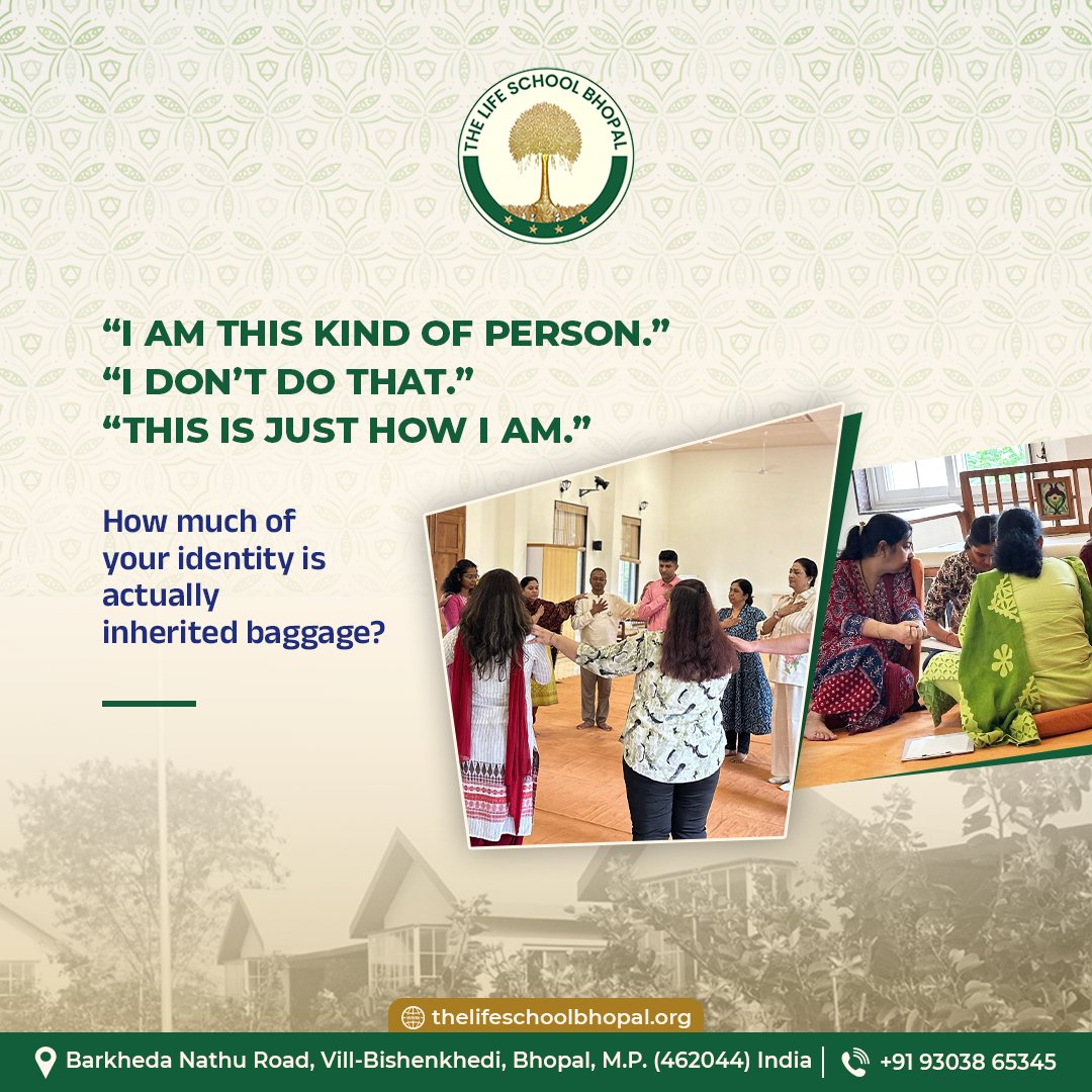 tlsbhopal's tweet photo. Some parts of your identity were chosen. Others were inherited. Awareness begins when you start telling them apart.

#TLSBhopal #TheLifeSchoolBhopal #SelfAwareness #KnowYourself #SelfInquiry #IdentityAndSelf #InnerJourney #ConsciousLiving #PersonalGrowth #MindfulLiving https://t.co/GoHhJvkHUV