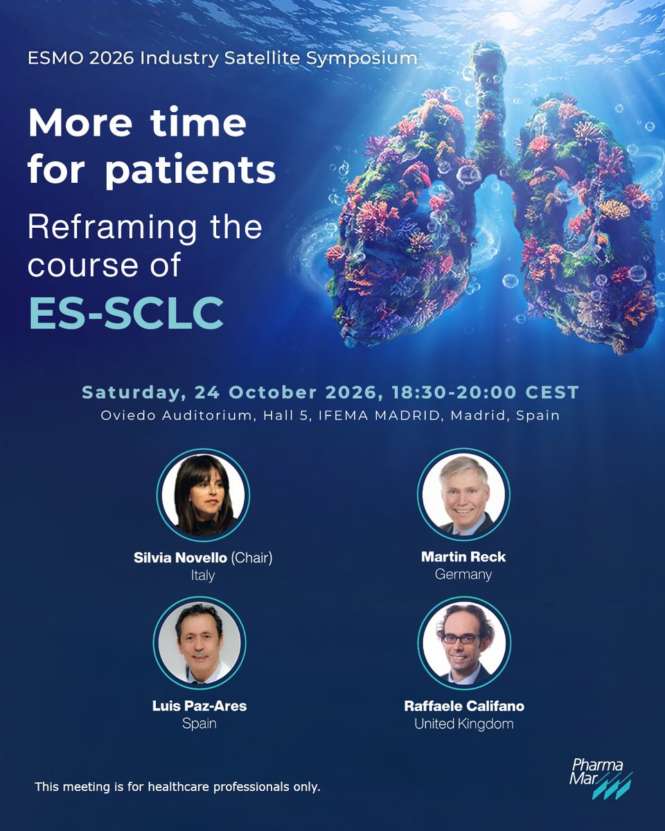 PharmaMar ESMO 2026 slide: Join us at ESMO 2026 for the Industry