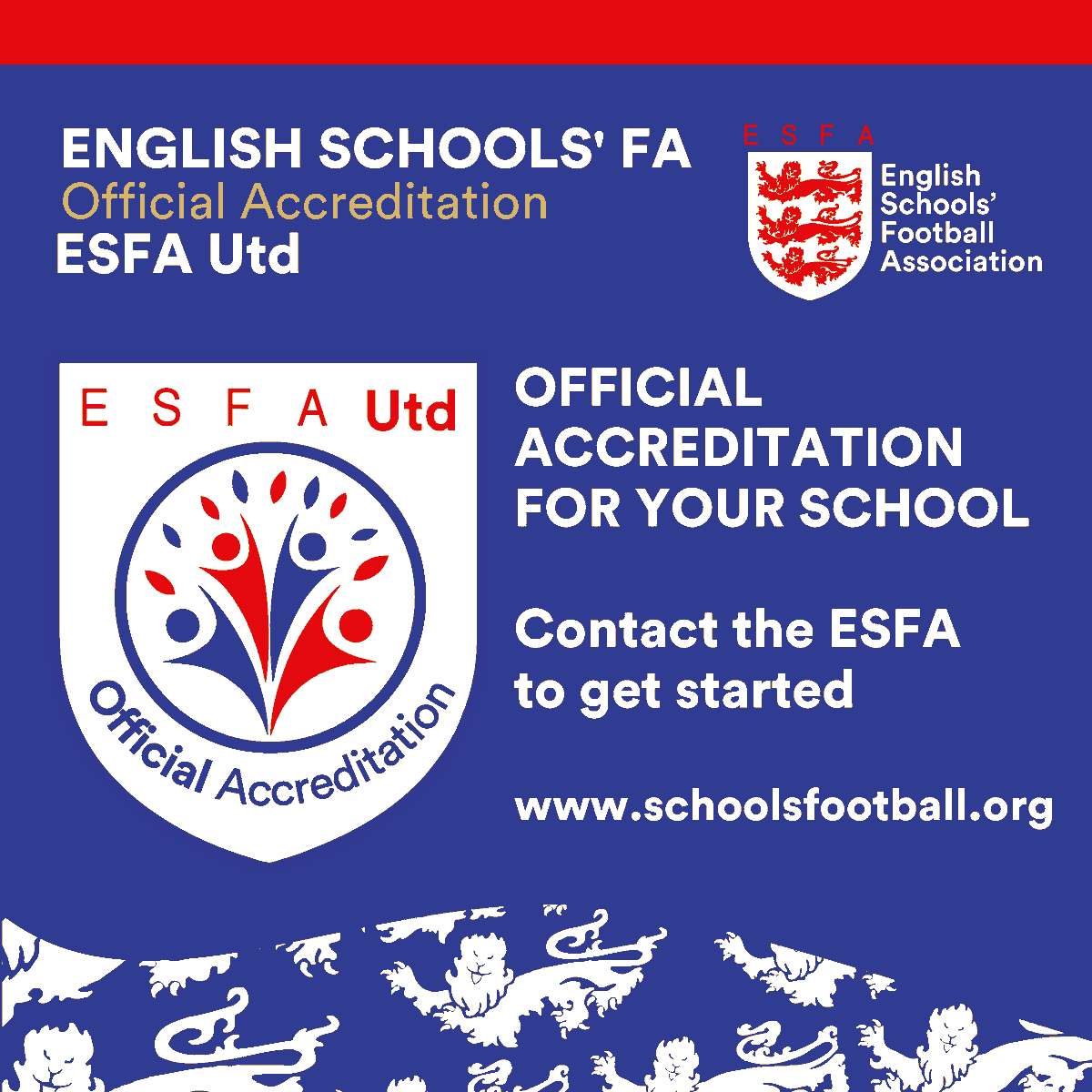 SchoolsFootball's tweet photo. ⚽The ESFA is launching three exciting enrichment opportunities to give pupils, teachers and parents a voice in shaping the future of the game!

Interested in getting involved? Find out more and register via the link below

🔗https://t.co/SMY6efDWDp https://t.co/hHjnGWWUHX