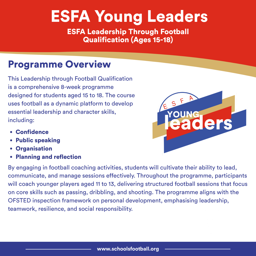 SchoolsFootball's tweet photo. ⚽The ESFA is launching three exciting enrichment opportunities to give pupils, teachers and parents a voice in shaping the future of the game!

Interested in getting involved? Find out more and register via the link below

🔗https://t.co/SMY6efDWDp https://t.co/hHjnGWWUHX