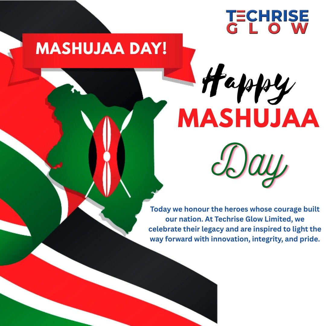 tech__glow's tweet photo. Happy Mashujaa Day! π°πͺ
Today we honour the heroes who shaped our nation, from past freedom fighters to everyday champions. At Techrise Glow Limited, we celebrate your courage and innovation. Wishing you a restful, proud holiday!
#MashujaaDay #TechriseGlow https://t.co/qRQnaUoQH5