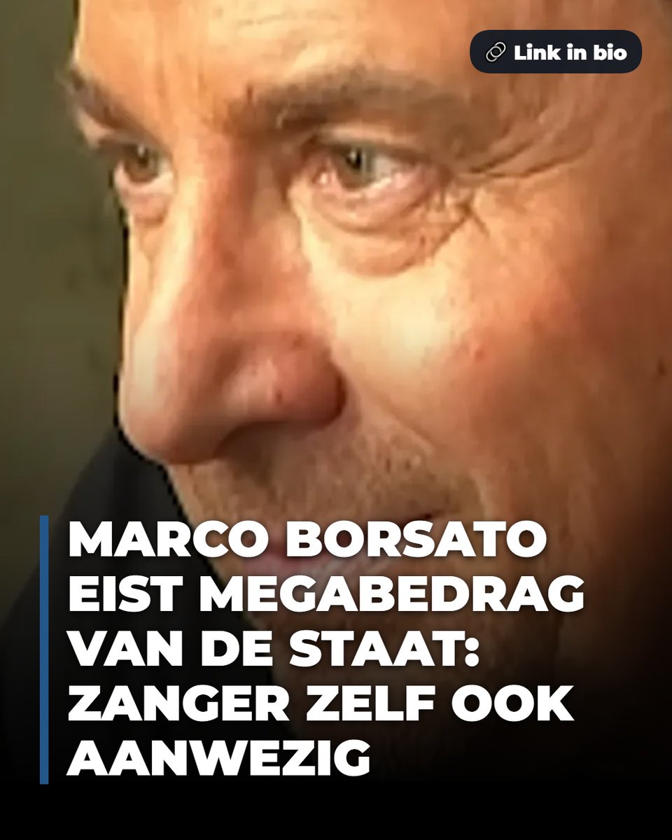 Nieuwsfront's tweet photo. Op 4 november zien Borsato en de Staat elkaar in de rechtbank 👀 De zanger wil er zelf bij zijn. Moet de Staat de kosten van 5,5 jaar verdediging betalen? Lees meer via de #linkinbio https://t.co/ZDgQ7B5fI1