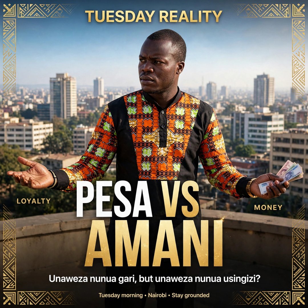 MosesLwande's tweet photo. PESA VS AMANI - Unaweza nunua gari, but usingizi? 💰

3 signs pesa inakutesa - comment yako?

Join WhatsApp: link in bio
https://t.co/qpGP63YcK5

#pesavsamani #tuesday #maishanikupanga #kenyantiktok #fyp #moseslwande https://t.co/v57fBWF7aJ