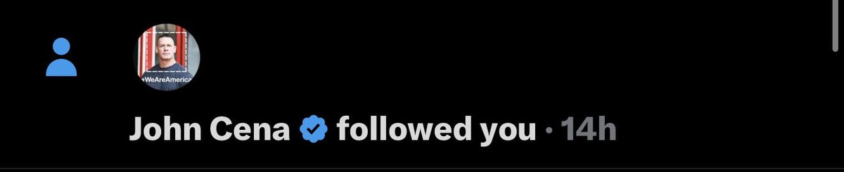 DanielSWall's tweet photo. Big shoutout to @JohnCena for being a legend! Very honored to be one of the 1 million people you follow!!! https://t.co/tNPCRUGpYp