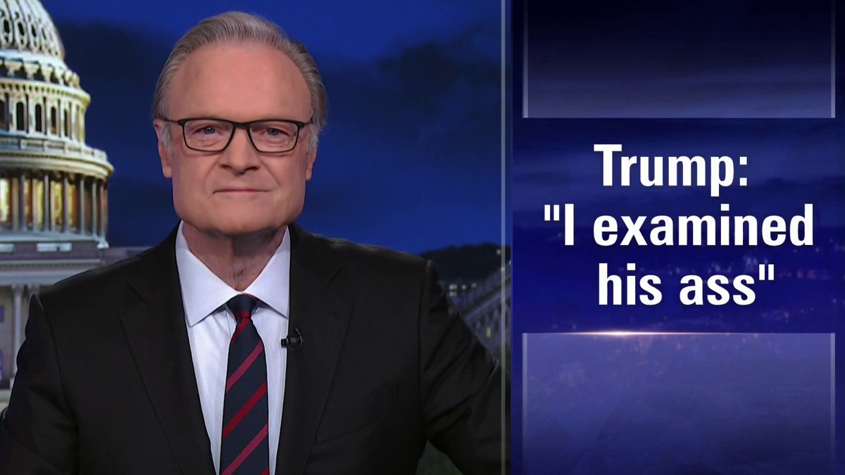 TheLastWord's tweet photo. .@Lawrence: Trump's case for a GOP candidate, 'I examined his ass,' is another example of his madness https://t.co/HIW5veaHPK https://t.co/oX0sKr11Fz