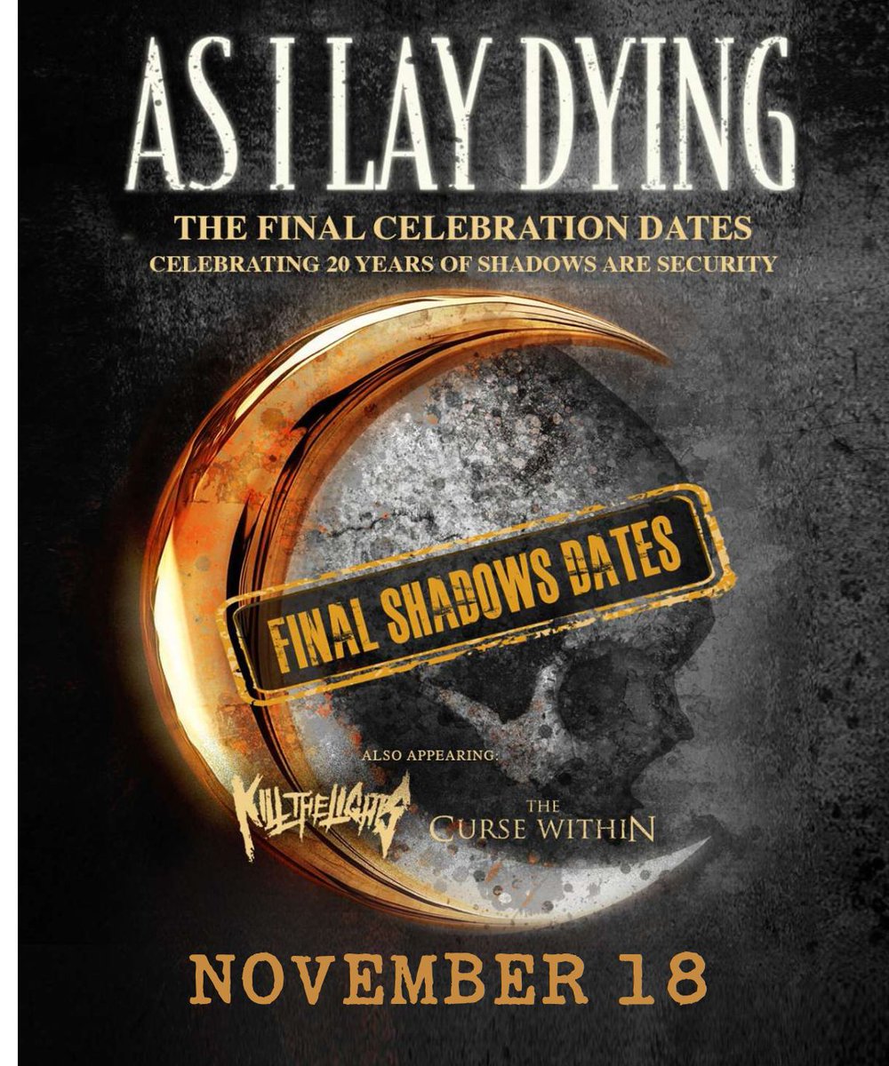CatalystClub's tweet photo. Metalcore fans, mark November 18. 🤘 @ASILAYDYINGBAND LIVE at The Catalyst!

Wed, Nov. 18 | 16+
Doors 6:30 PM | Show 7:30 PM

🎟️ https://t.co/mybJxyQR8p https://t.co/4Vb6low01e
