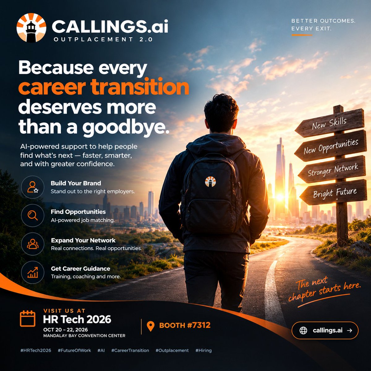 callingsAI's tweet photo. The way we think about career transitions needs to change.

Losing a job shouldn't mean losing direction Every professional deserves access to the right opportunities meaningful connections and the tools to confidently move forward.

At https://t.co/NU5NvRNL76 we're building an AI powered platform that helps people strengthen their professional presence discover relevant opportunities expand their network, and navigate career transitions with confidence

For organizations, it's a smarter, more scalable way to support departing employees while improving outcomes and reducing the cost of traditional outplacement.

We're not just improving outplacement.

We're reimagining it for the AI era.

🌐 https://t.co/dDuZTG2gXJ⁠�