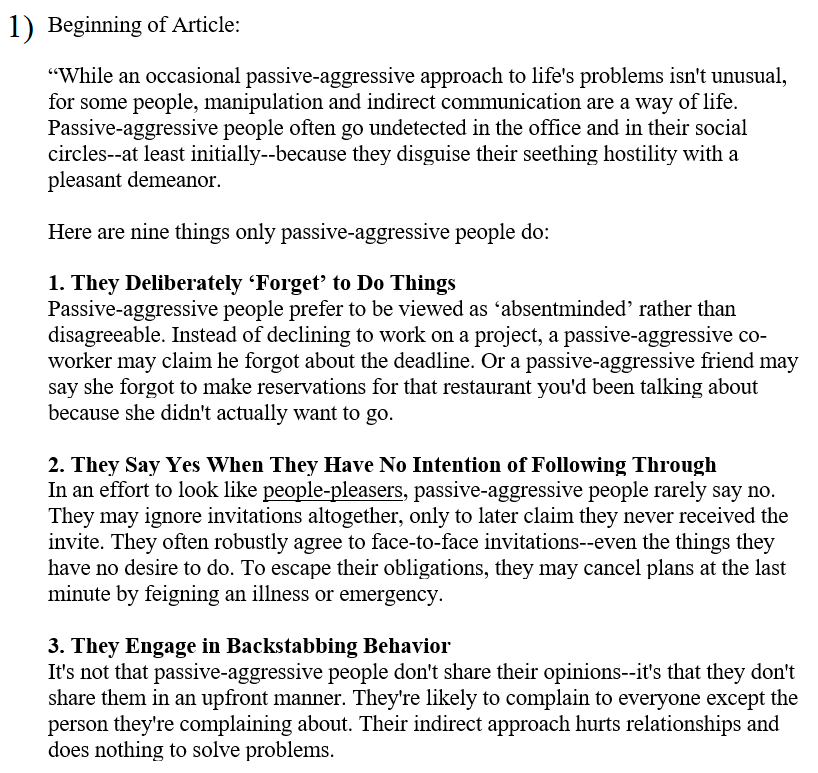 EnterPrometheus's tweet photo. This is an article by Amy Morin on the unhealthiness and irrationality of passive/covert aggression in society. (article source: https://t.co/V9PDDXUXM7) #amymorin #psychology #covertaggression #passiveaggression #pathology #society https://t.co/VF1Gd2K6fJ