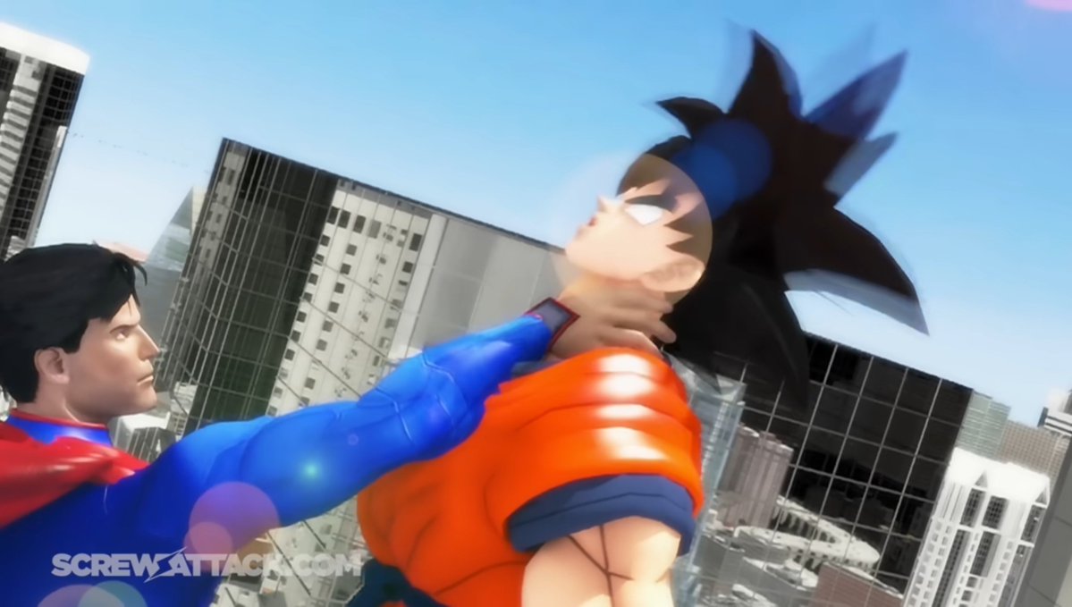 OnePunchManDP's tweet photo. @Ruthlessnesfine Goku in death battle against superman 💔 https://t.co/Zz8VkIMDbA