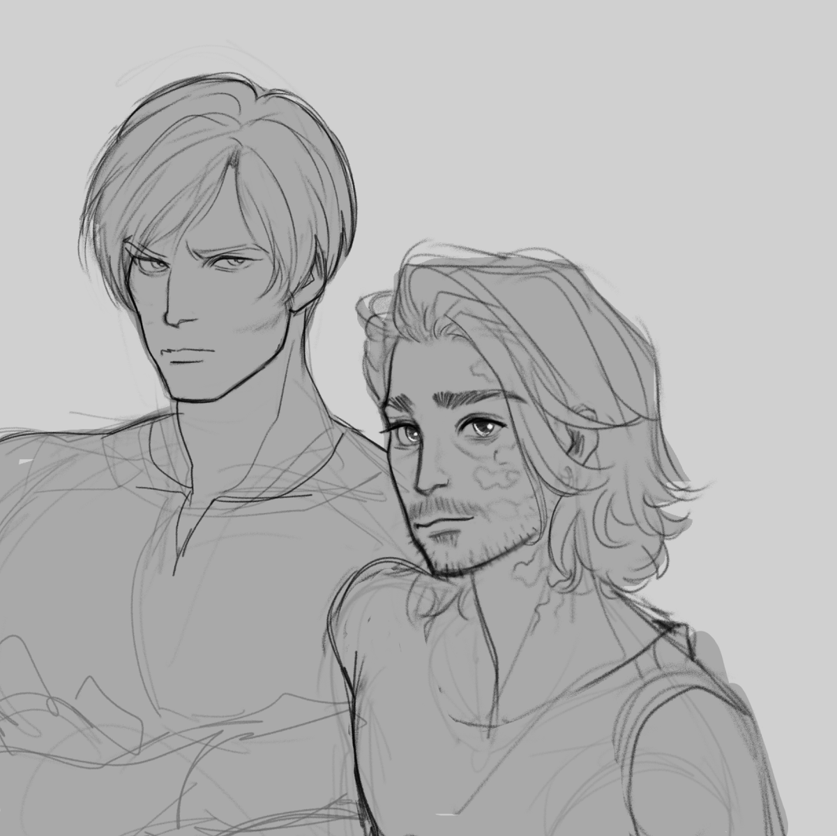 dessparity's tweet photo. u stared at his wife for too long (re4 post movie)  #bryeon https://t.co/fBrgTC8Jtb