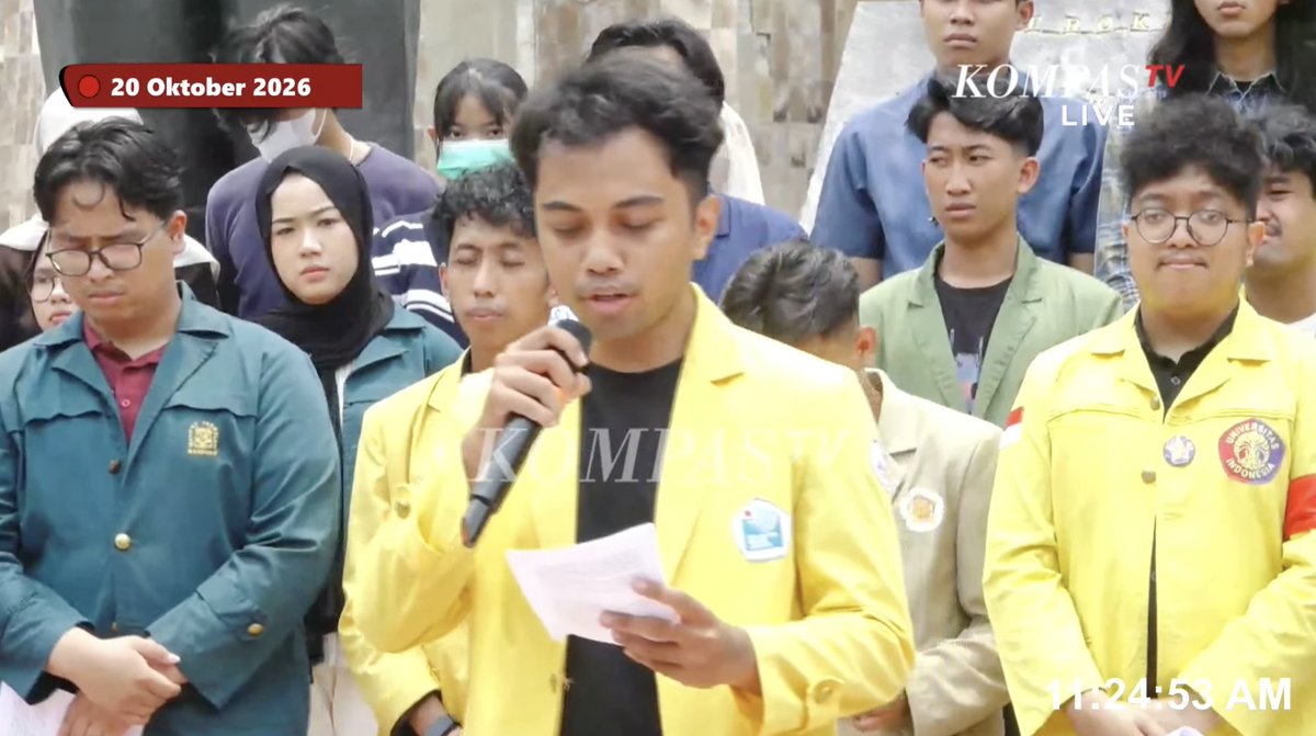 LambeSahamjja's tweet photo. BEM PTN besar indonesia udah turun di lokasi di Tugu Proklamasi Jakarta 
- ada bem ui
- itb
- ugm
- ub 
- ipb
- gunadarma 
- pancasila https://t.co/shRE3SmNGn