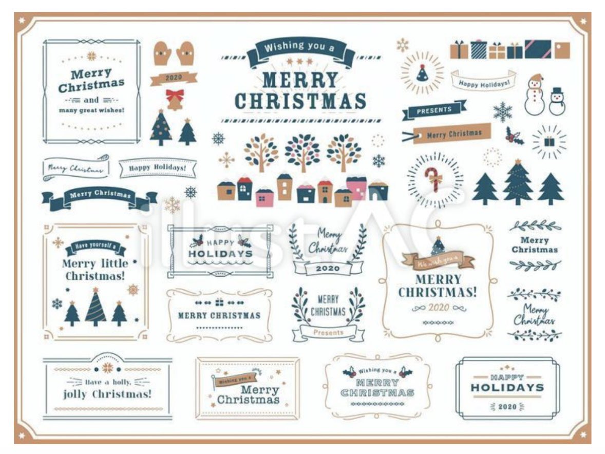 ACworks2011's tweet photo. 【🎄クリスマスの準備はお早めに🎅】
イラストACでは、早くもクリスマス素材需要が急上昇中！
チラシやバナー、POPに使えるサンタやツリーなどの可愛いイラストが無料でダウンロード可能です🎁
冬の販促準備はお早めに✨👇 https://t.co/tz0O8fqDTY