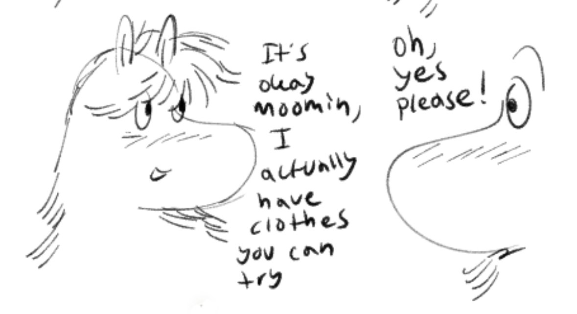 RANDYXY10's tweet photo. Drawing moomins in cute clothes is cool
#moomins #fanart https://t.co/NlqNPCQCEz