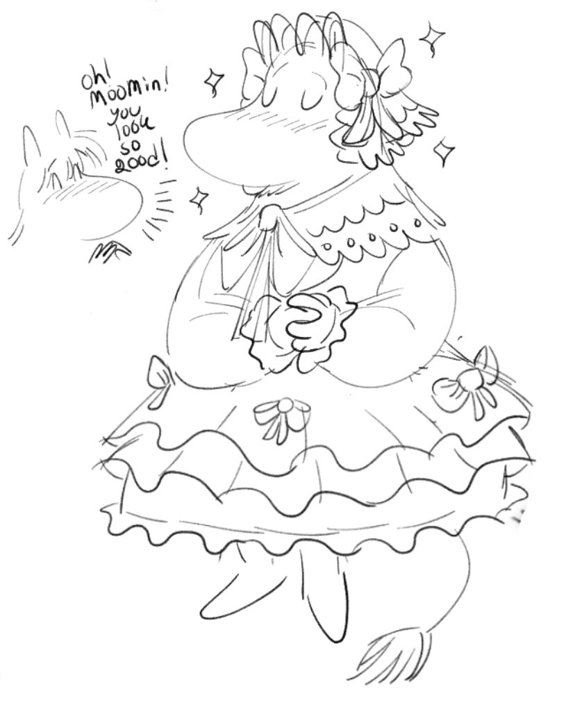 RANDYXY10's tweet photo. Drawing moomins in cute clothes is cool
#moomins #fanart https://t.co/NlqNPCQCEz