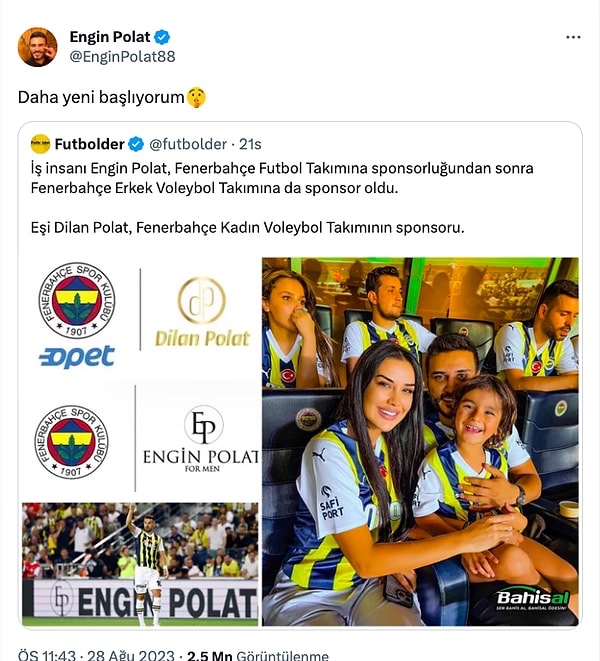 GsCommandos's tweet photo. Fenerbahçeli gazeteci Murat ağırel tutuklanmış .

İlgisiz konularda Galatasaray ismini geçiren Murat ağırel , Fenerbahçe ile direk alakalı Dilan Polat , hakan safi konularına değinmemesi sebebi ile Galatasaray taraftarının büyük tepkisini çekmişti.

Temel resmi gaEtw’dw #tsvbjk 
Gönül dağı #salı