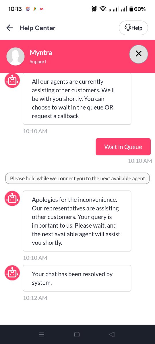 anmol_bajaj's tweet photo. @MyntraSupport WHY IS IT SUCH A PAIN TO CONNECT TO YOUR CUSTOMER SERVICE? NO MY ISSUE HAS NOT BEEN RESOLVED YOU HAVE BEEN SENDING ME THE WRONG ITEM TWICE IN A ROW. HOW STUPID IS THAT. PLEASE RESOLVE. Order ID: # 1343871 20644222798403 https://t.co/6ducv0flkf